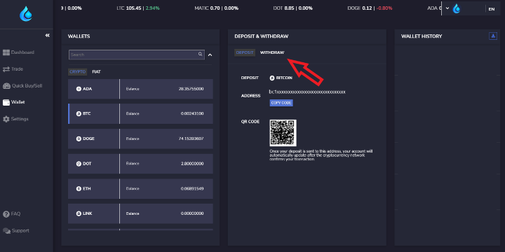 address associated with your H2cryptO account safe to display publicly